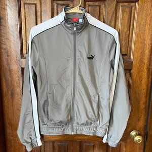 Puma Sport Lifestyle Gray Track Zipper Jacket Women's Small